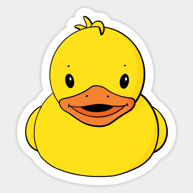 Basic Rubber Duck Sticker by Alisha Ober Designs